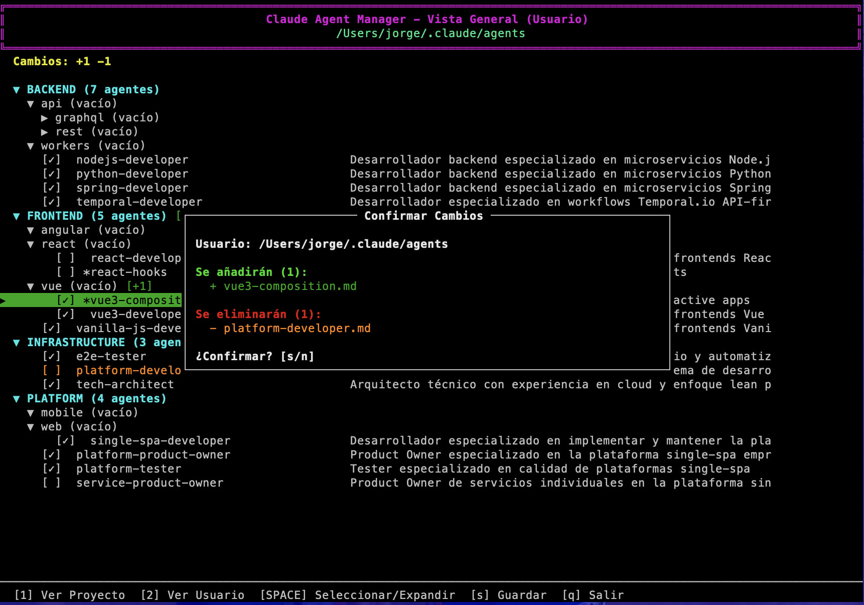 Claude Agent Manager Interface