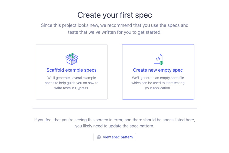 Create spec