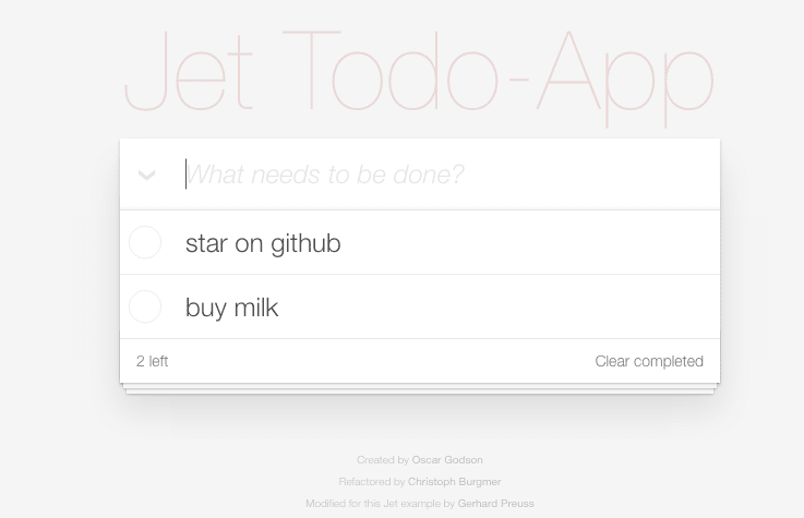 Jet Todo-App