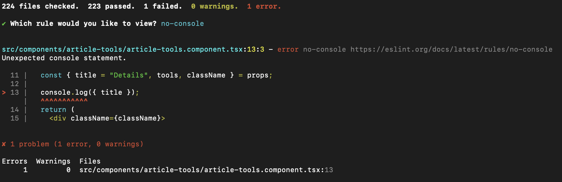 eslint-formatter-screenshot