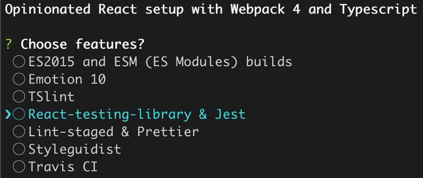 Opinionated React setup with Webpack 4 and Typescript
