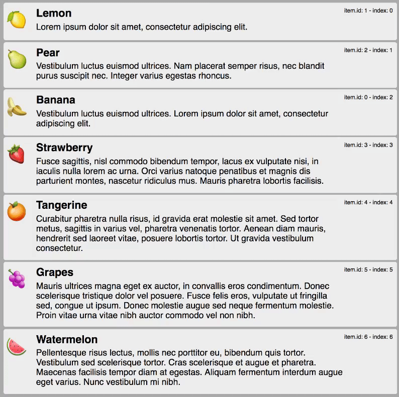 React List Drag and Drop Example React List Drag and Drop Example