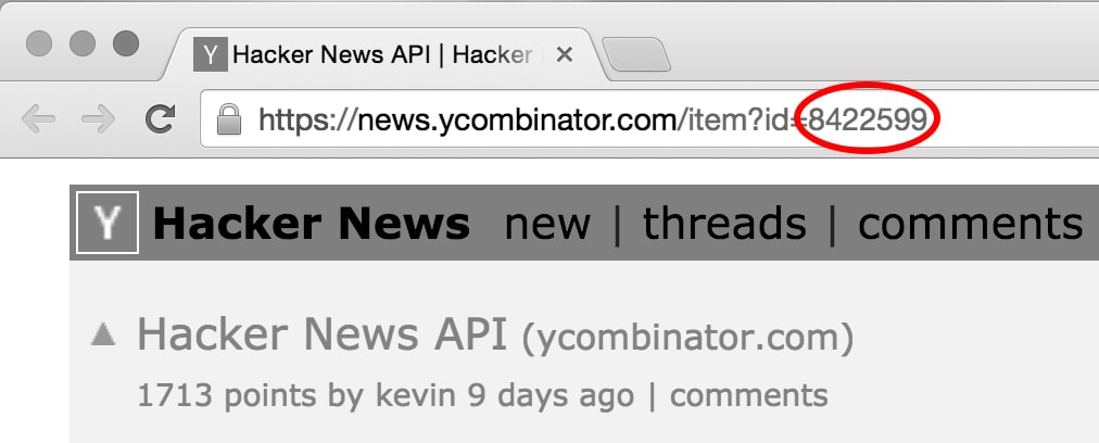Hacker News unique ID
