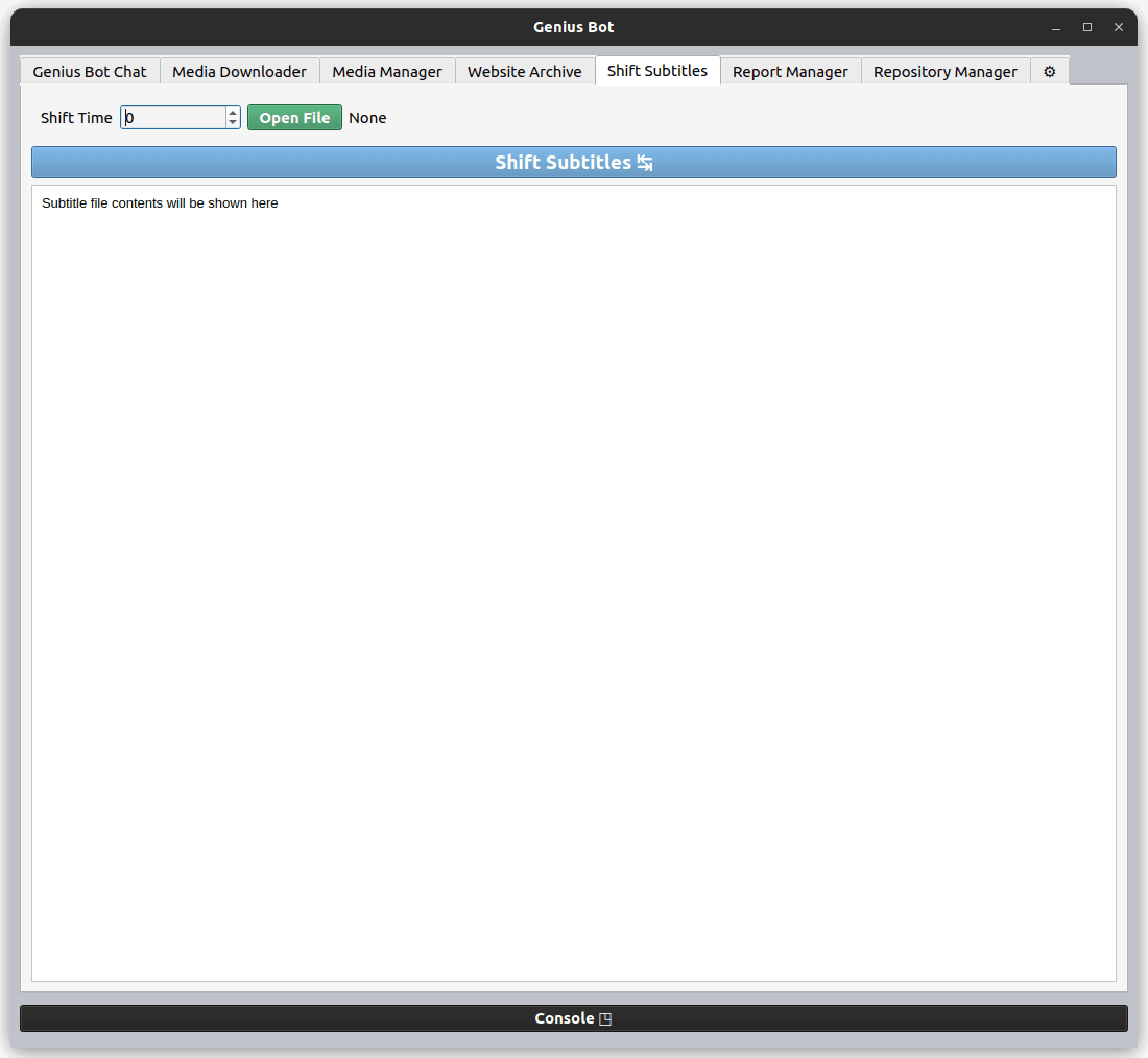 Subtitle Shift Subtitle Shift