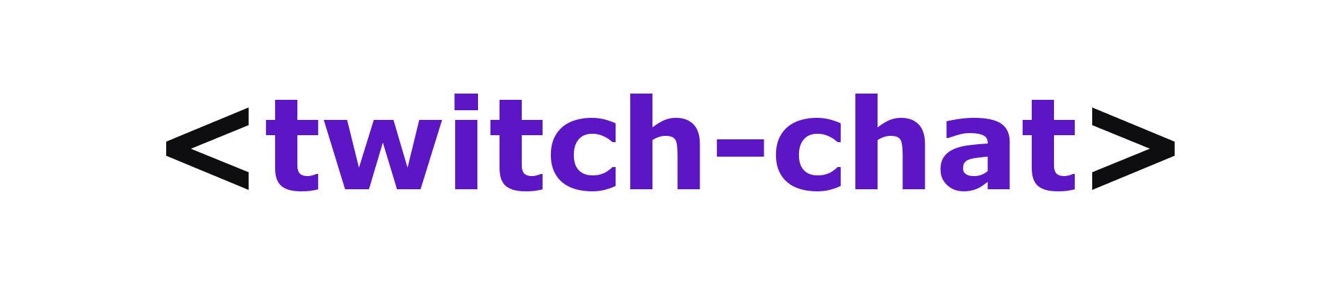 Twitch Chat Component logo