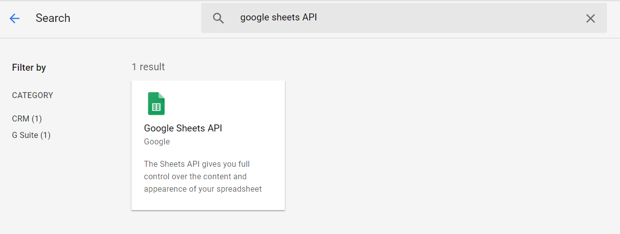 APIsheet printscreen