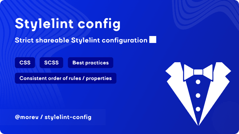 Promo image of @morev/stylelint-config package