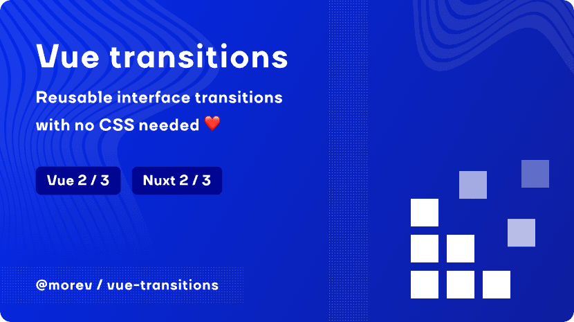 Promo image of @morev/vue-transitions package