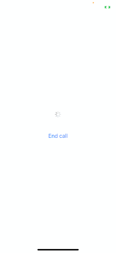 iOS outgoing call