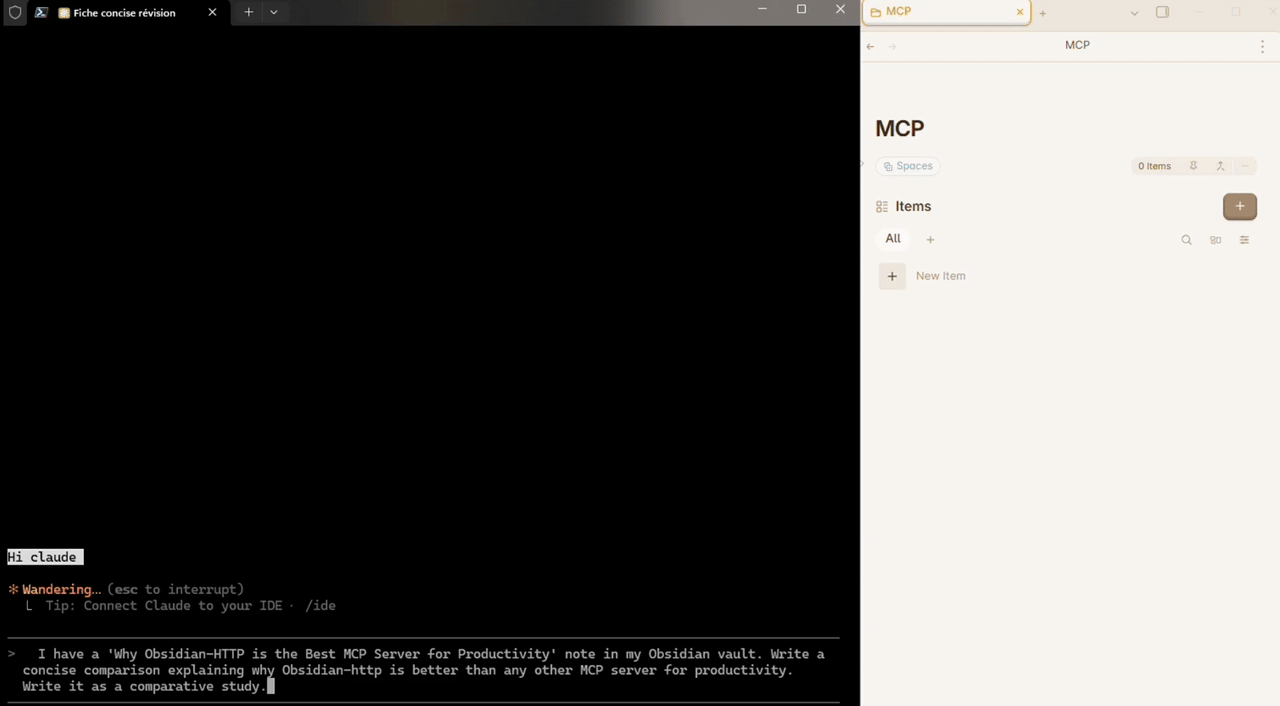 Obsidian HTTP MCP Demo