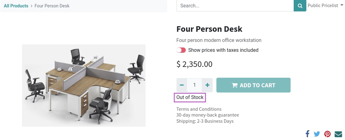 Availability
message