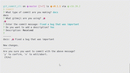 Commit message preview