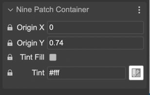 NinePatchContainer properties