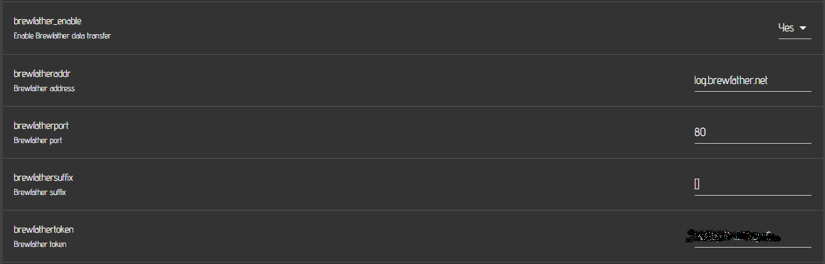 iSpindle Brewfather Configuration
