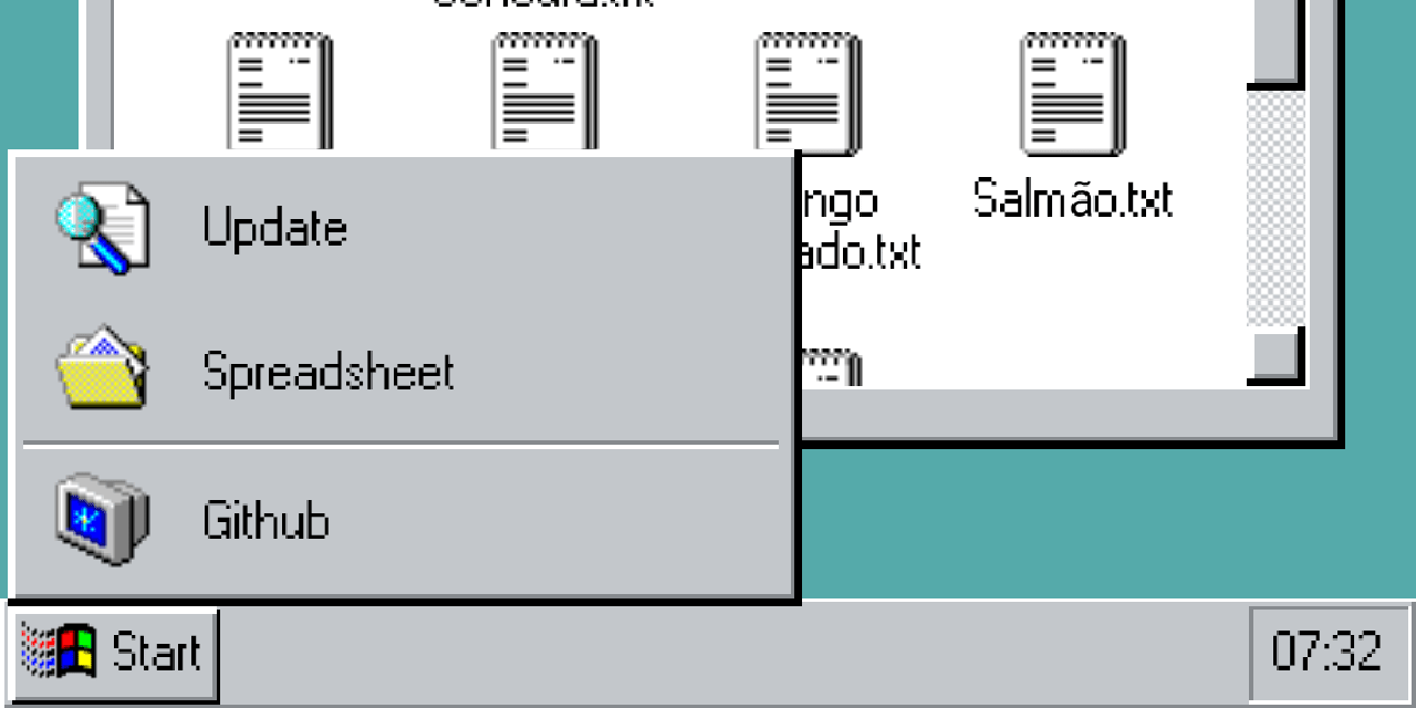 React95 components simple example