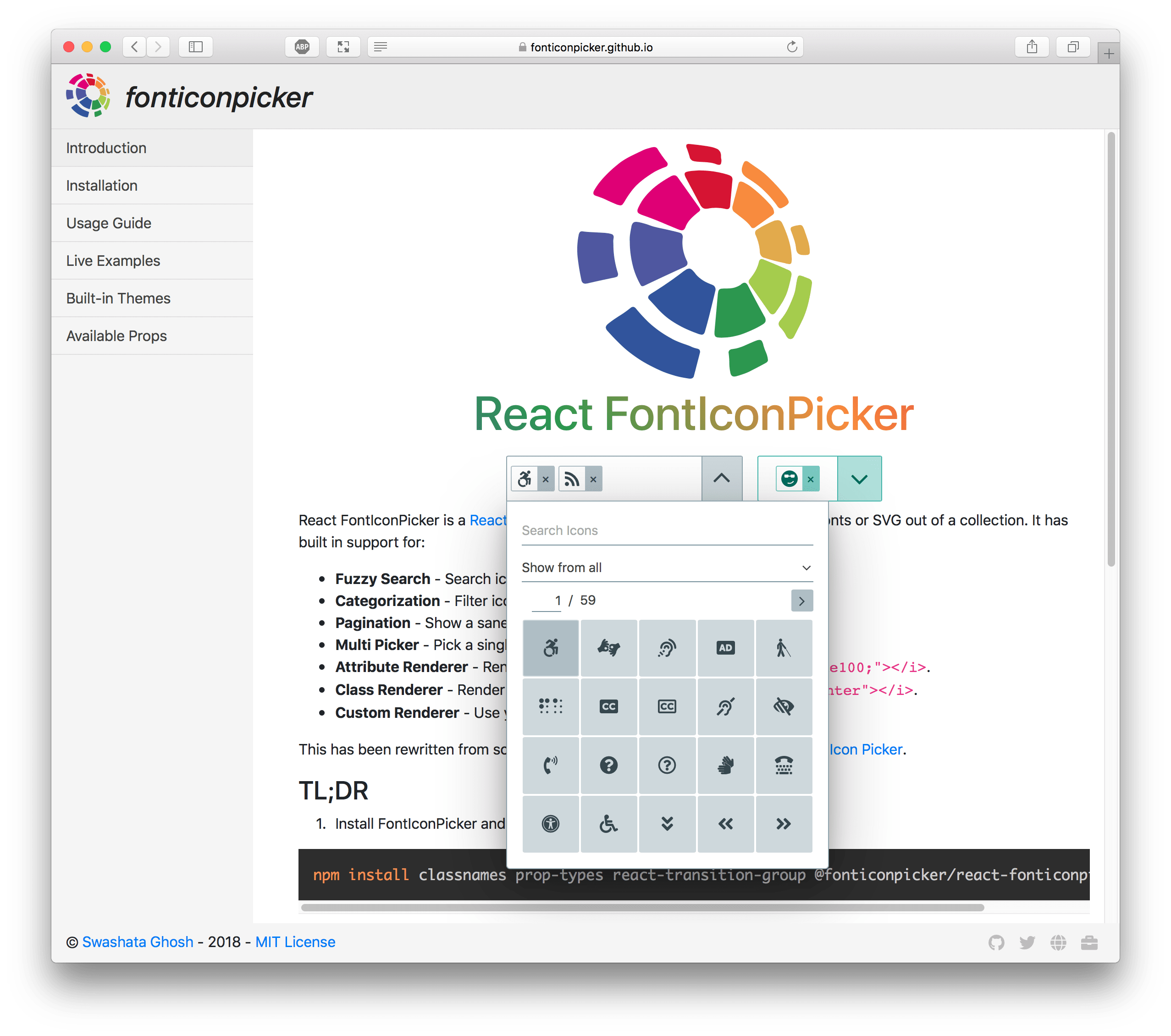 FontIconPicker