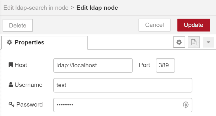 configuration settings