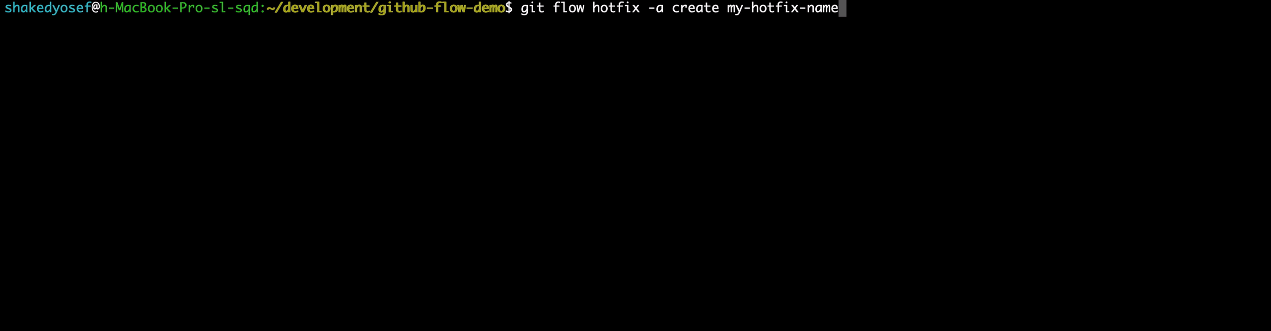 create hotfix