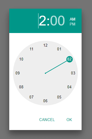 time picker