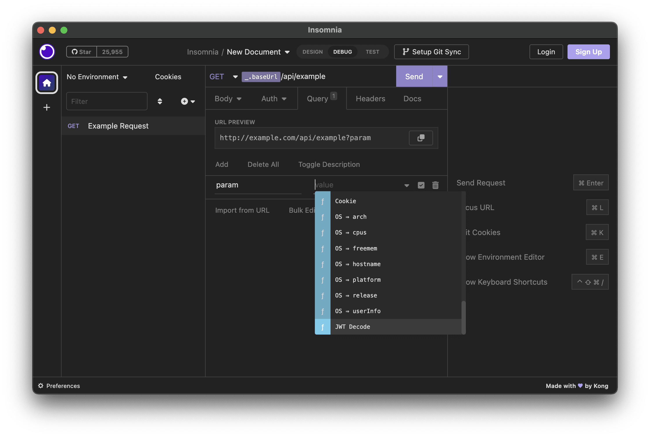 Adding the variable empty