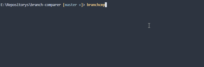 Example branchcmp example