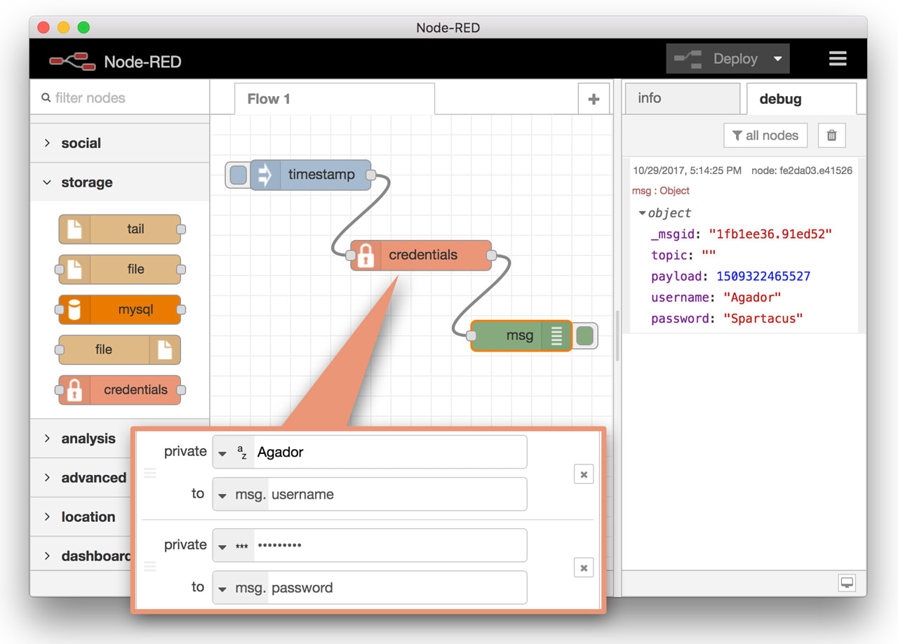 Basic use Node-RED Basic Example