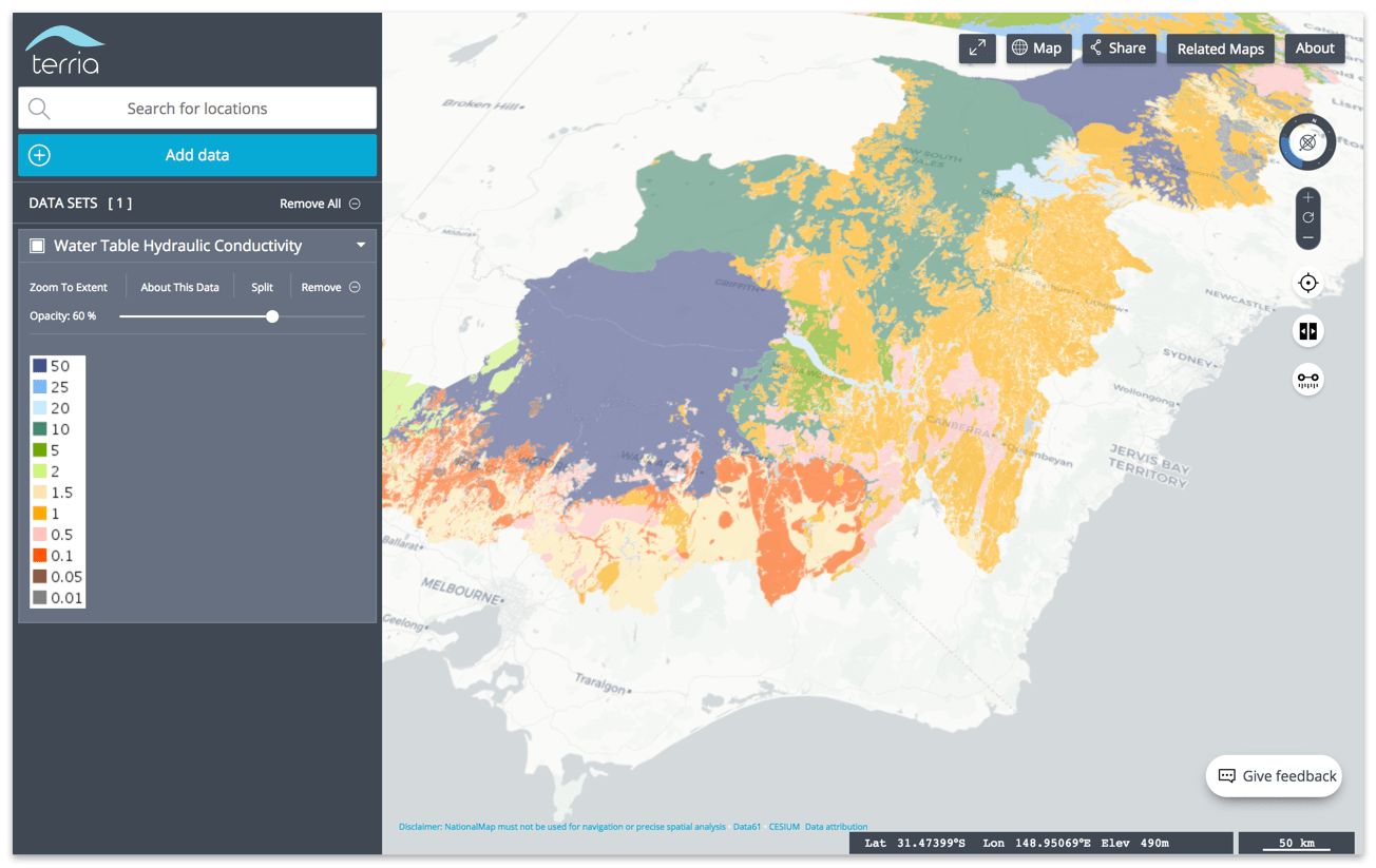 Terria screenshot Terria screenshot