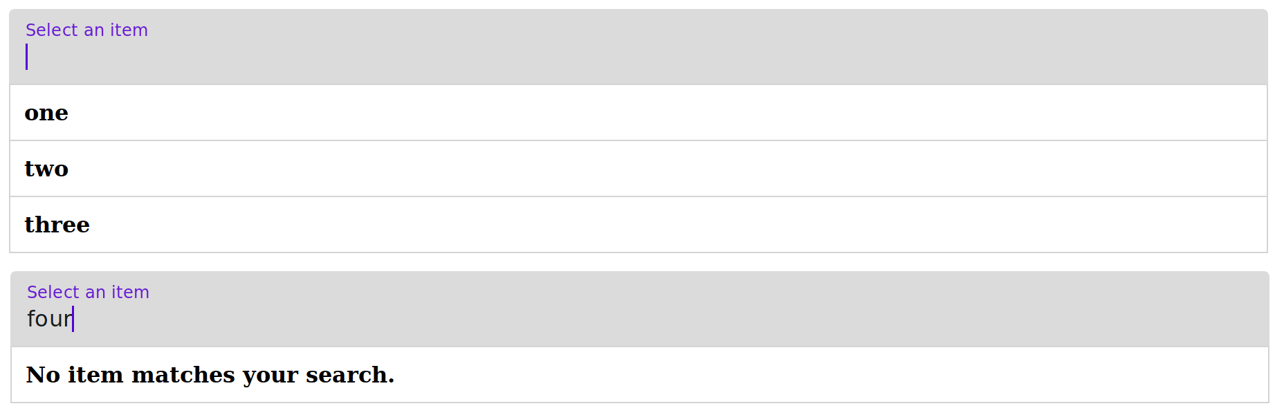 autocompleter without 'allowAddNewItems' option enabled