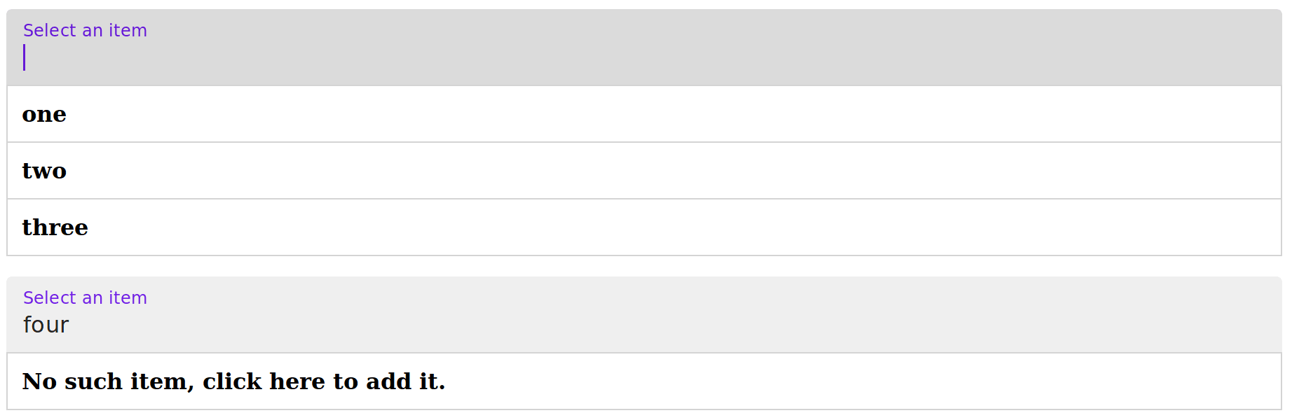 autocompleter with 'allowAddNewItems' option enabled