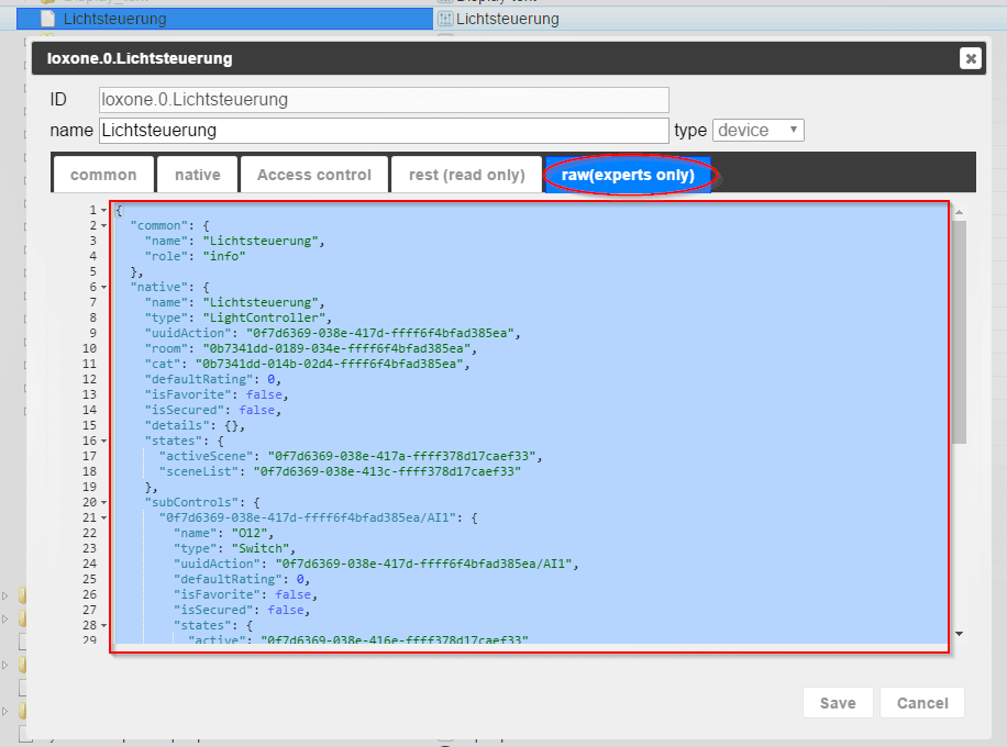 Details of missing LightController control