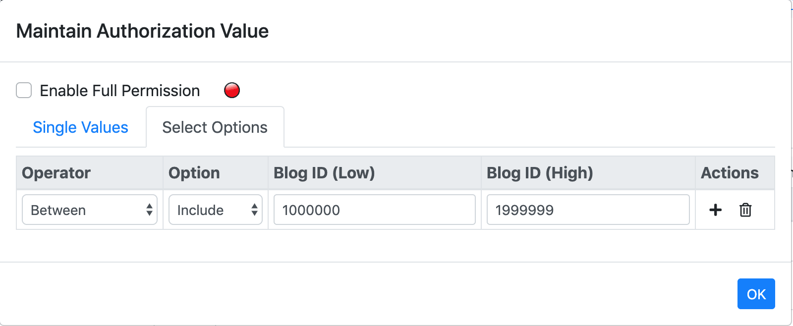 Maintain Authorization Value