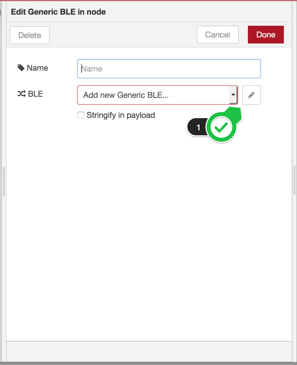 ble in node