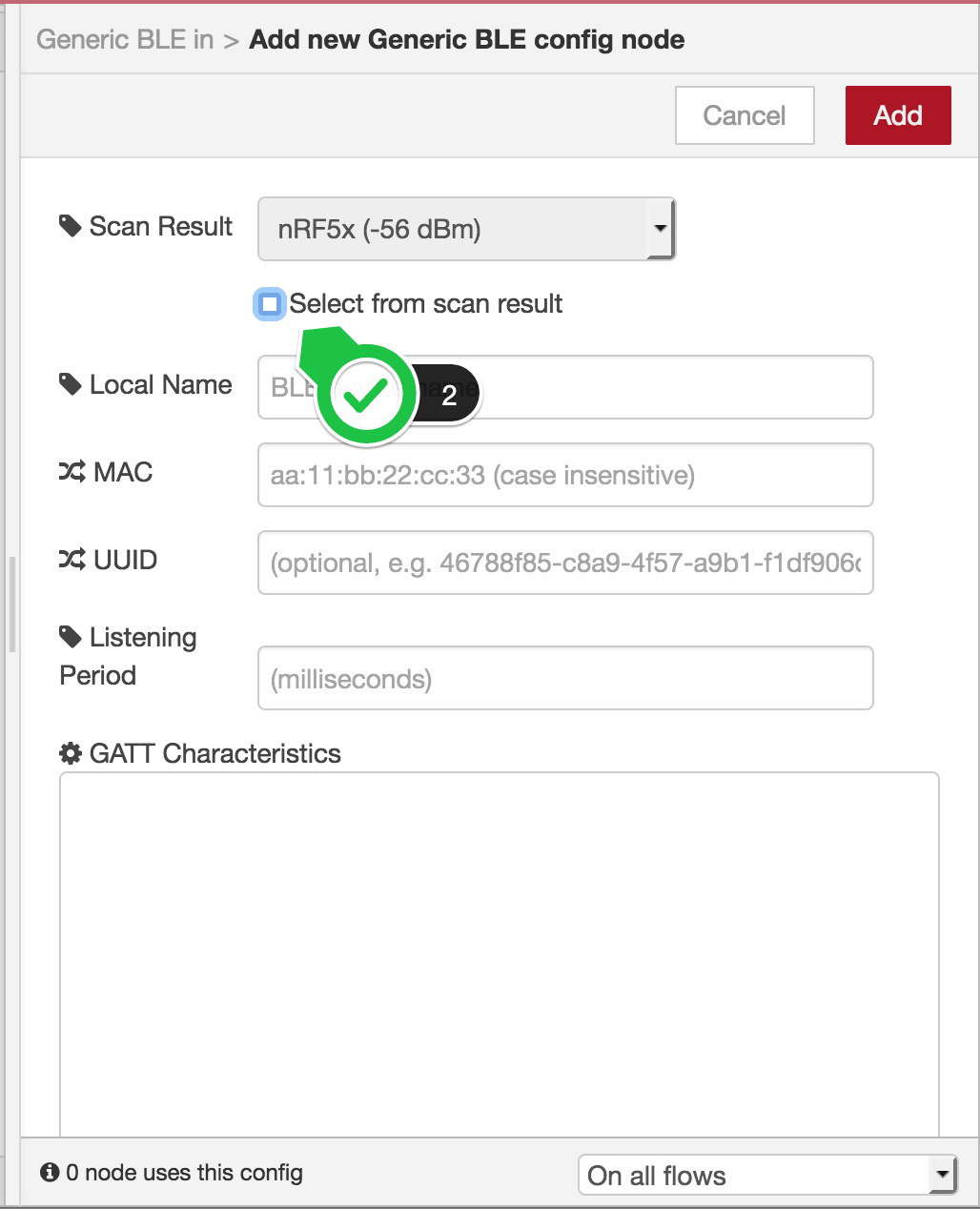 ble config node