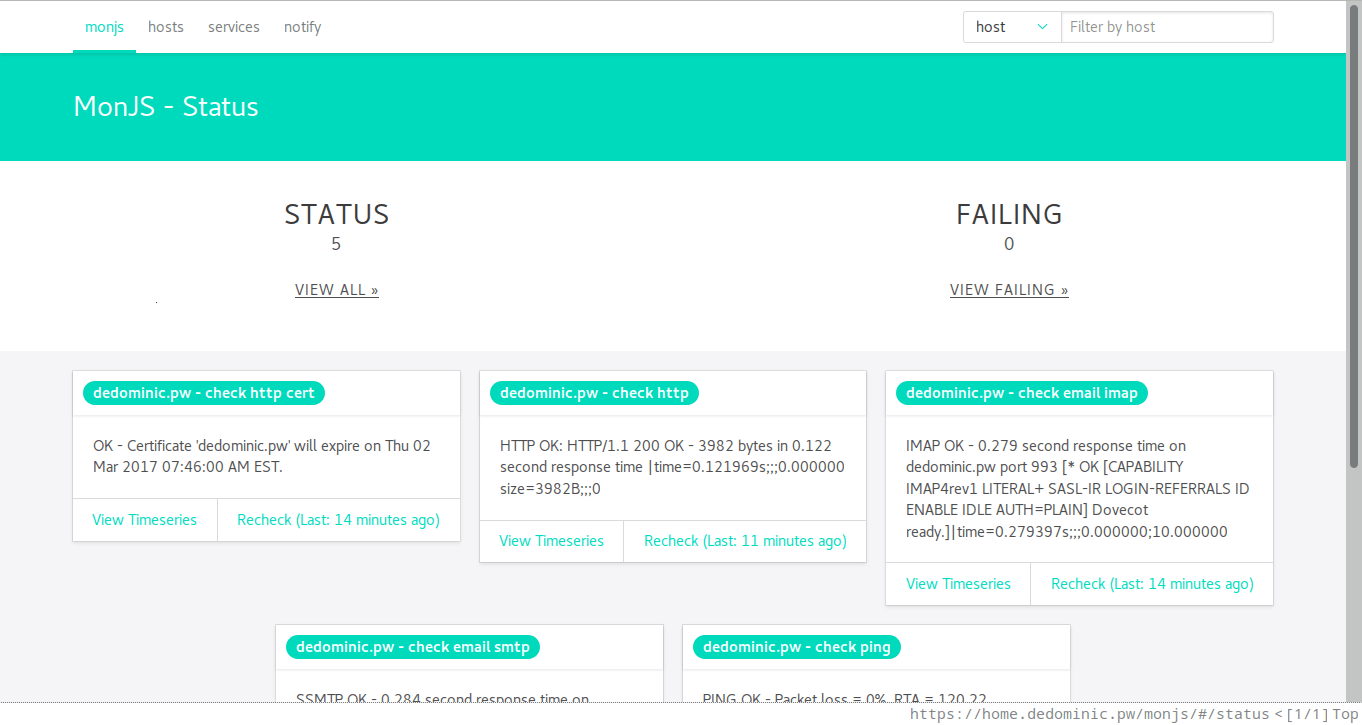 Status Page