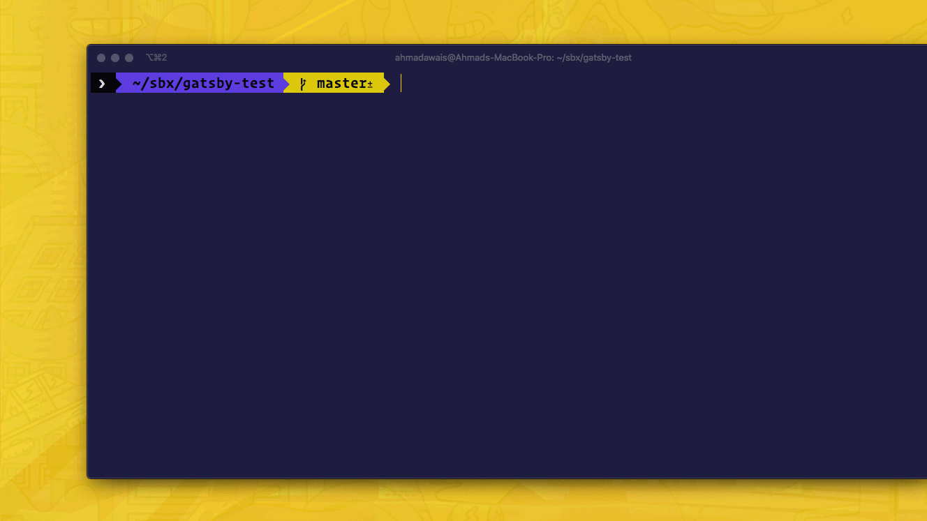 Installing gatsby-package-manager