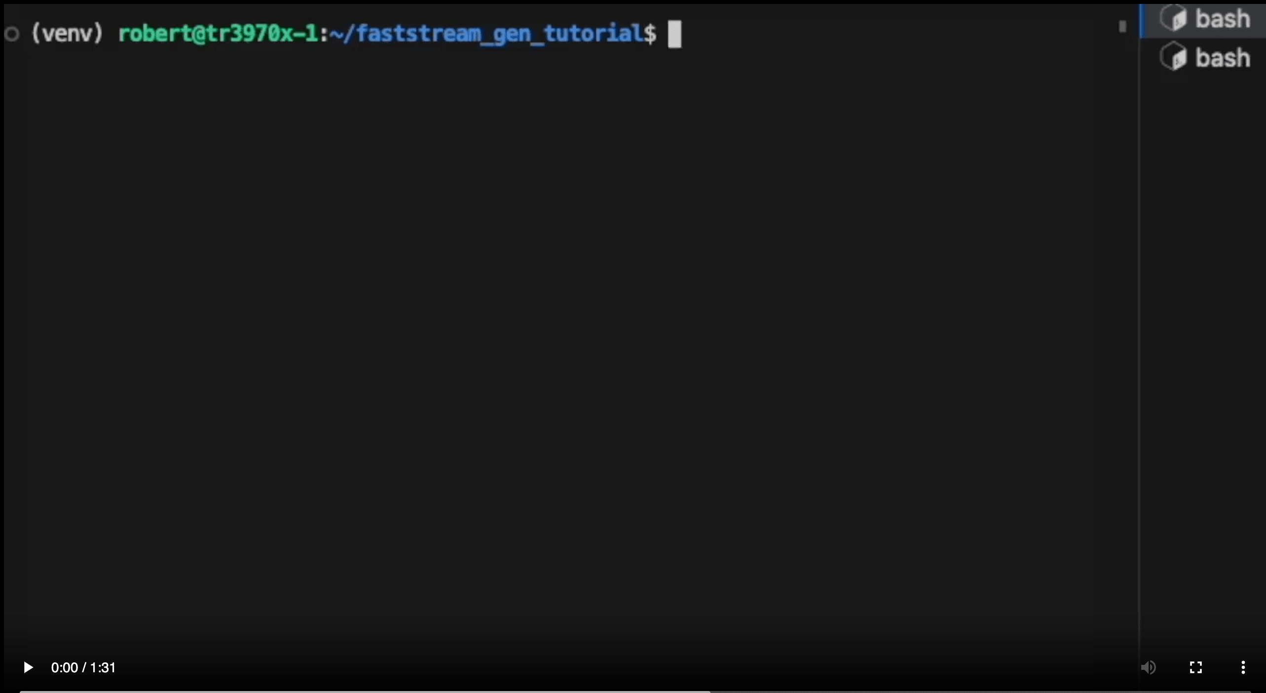 faststream-gen example