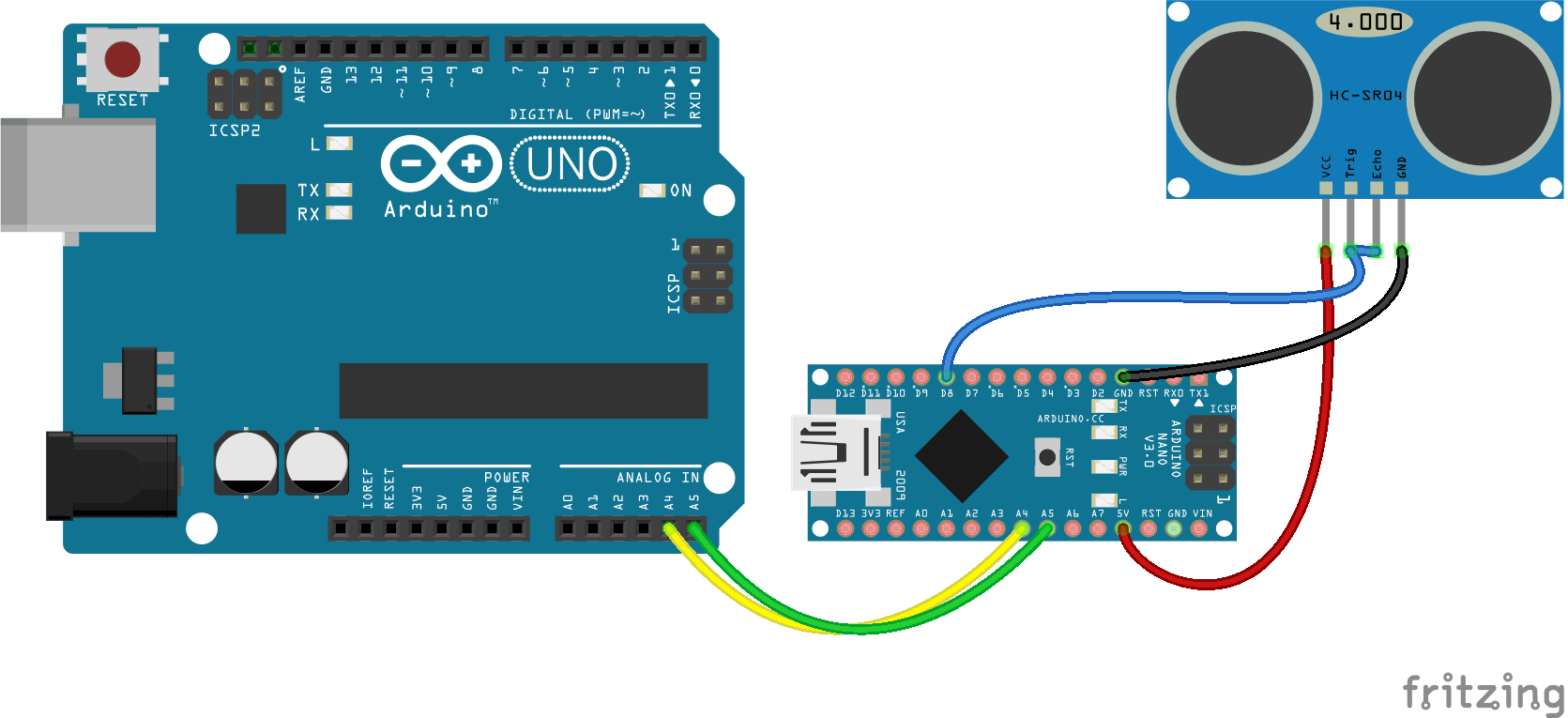 Circuit for I2C backpack