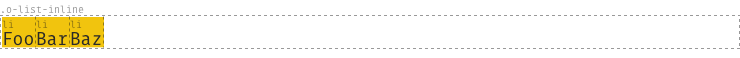 Example of o-list-inline