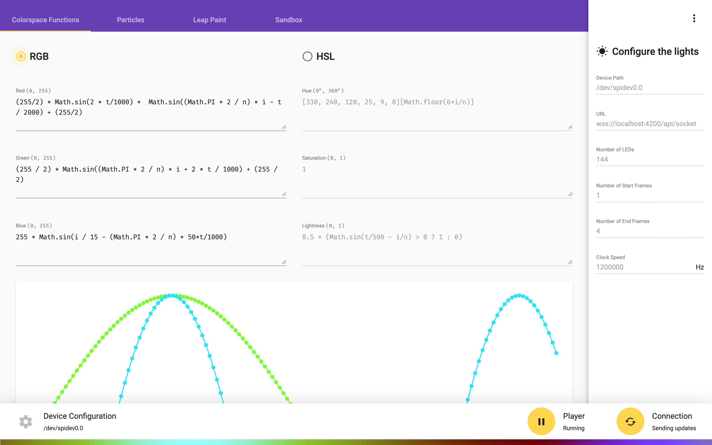 RGB Function Inputs