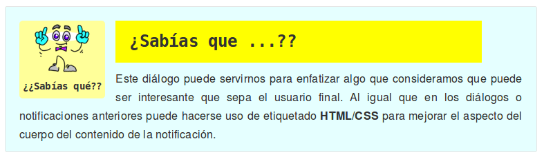 Ejemplo de Notificación de Tipo didyouknow