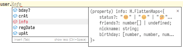 User model instance type