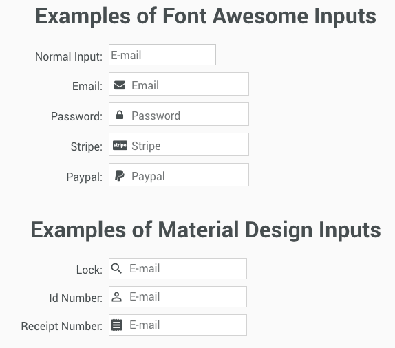 Demo of au-input components