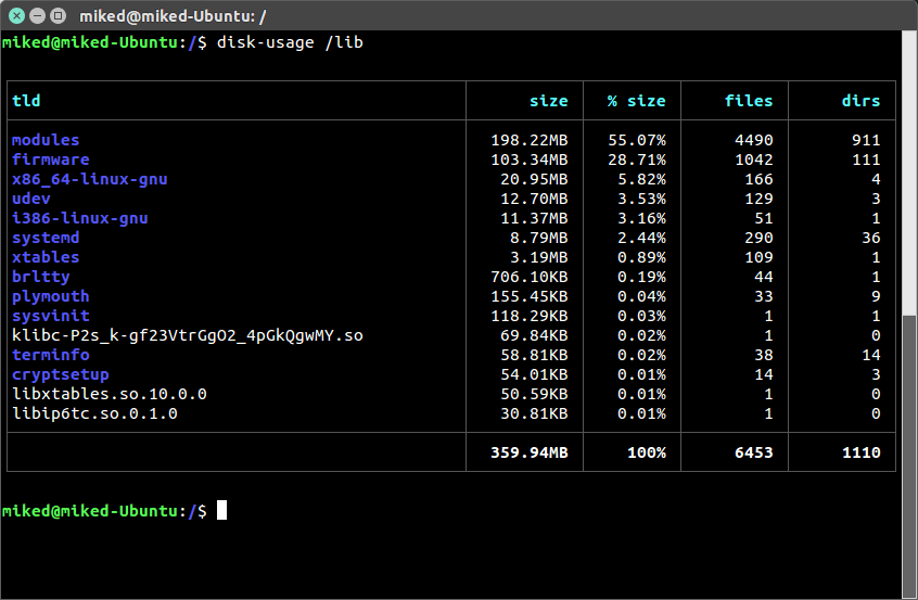 disk-usage screenshot 1