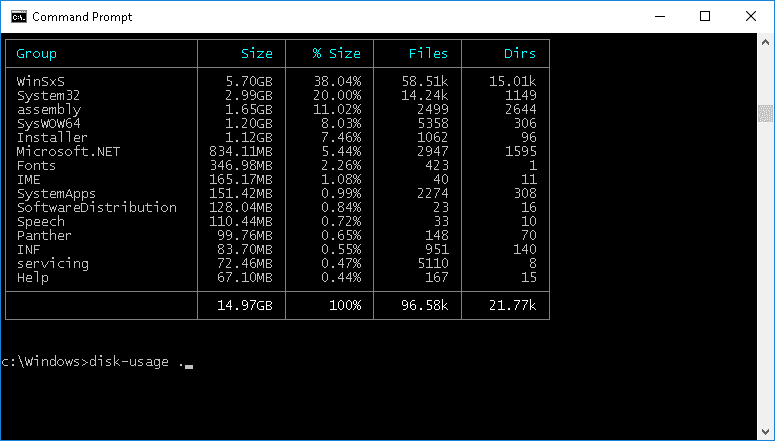 disk-usage screenshot 1