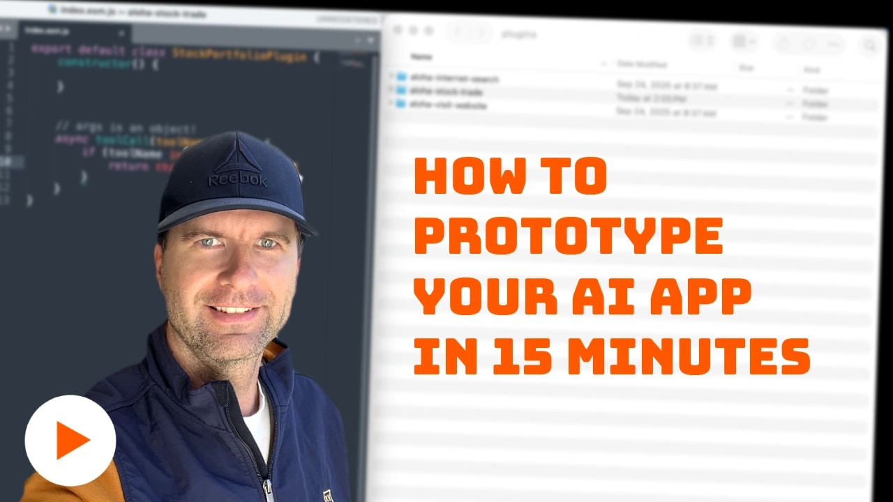 How to prototype an AI app in 15 minutes