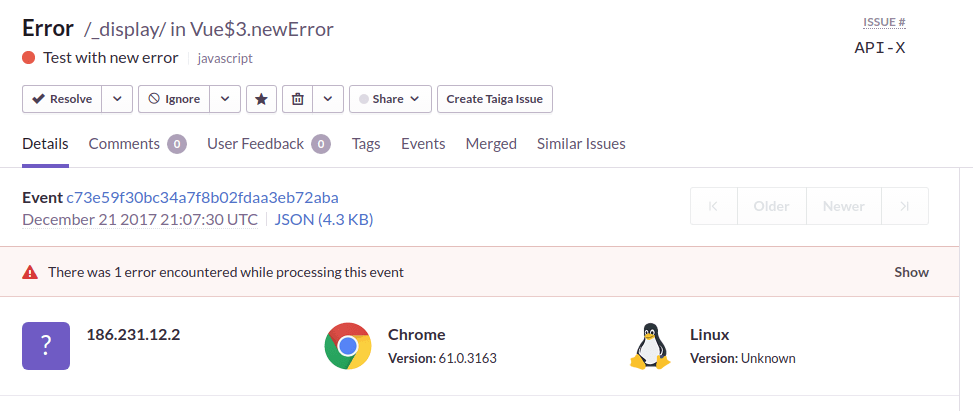 error