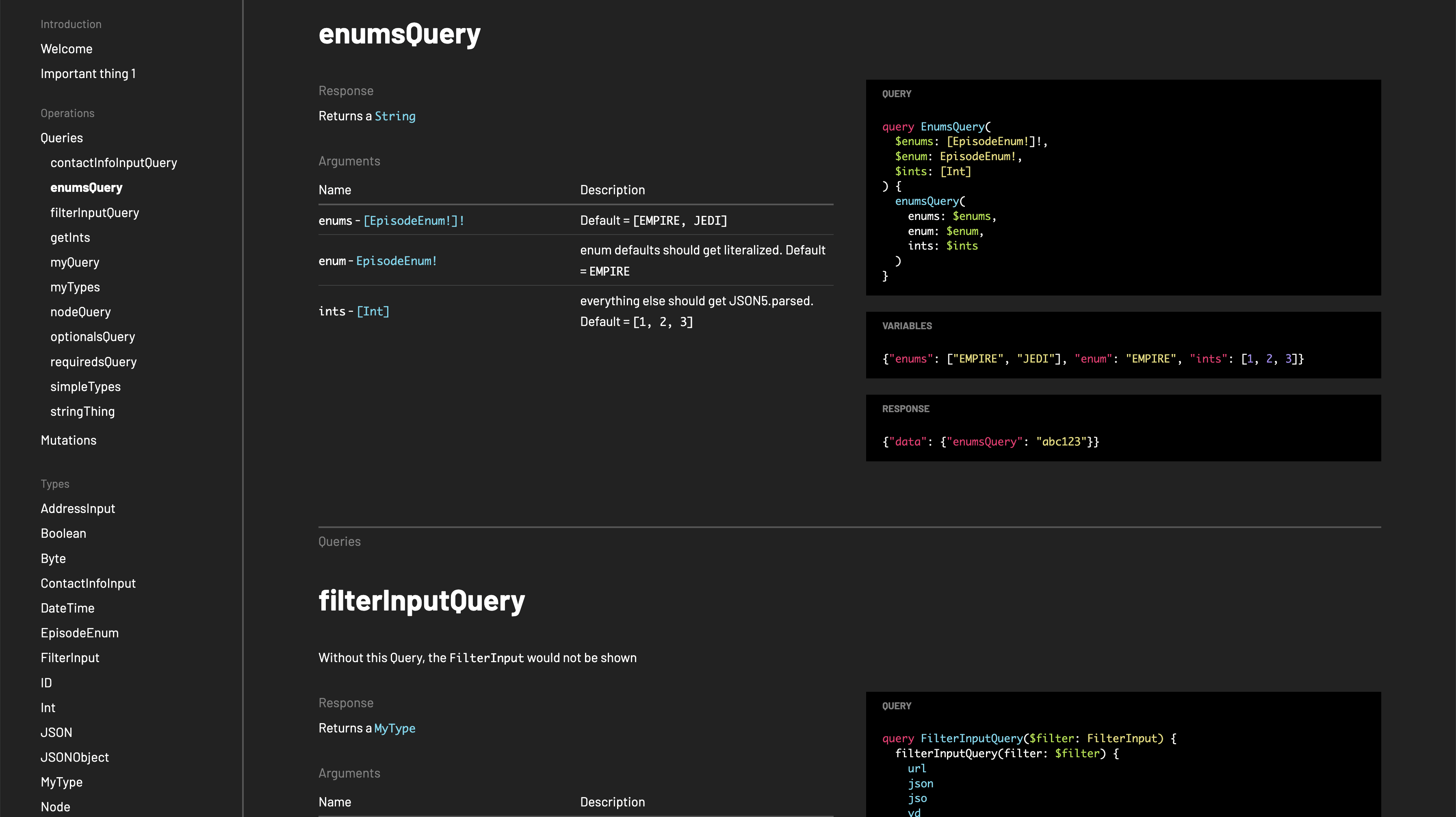 dark spectaql theme