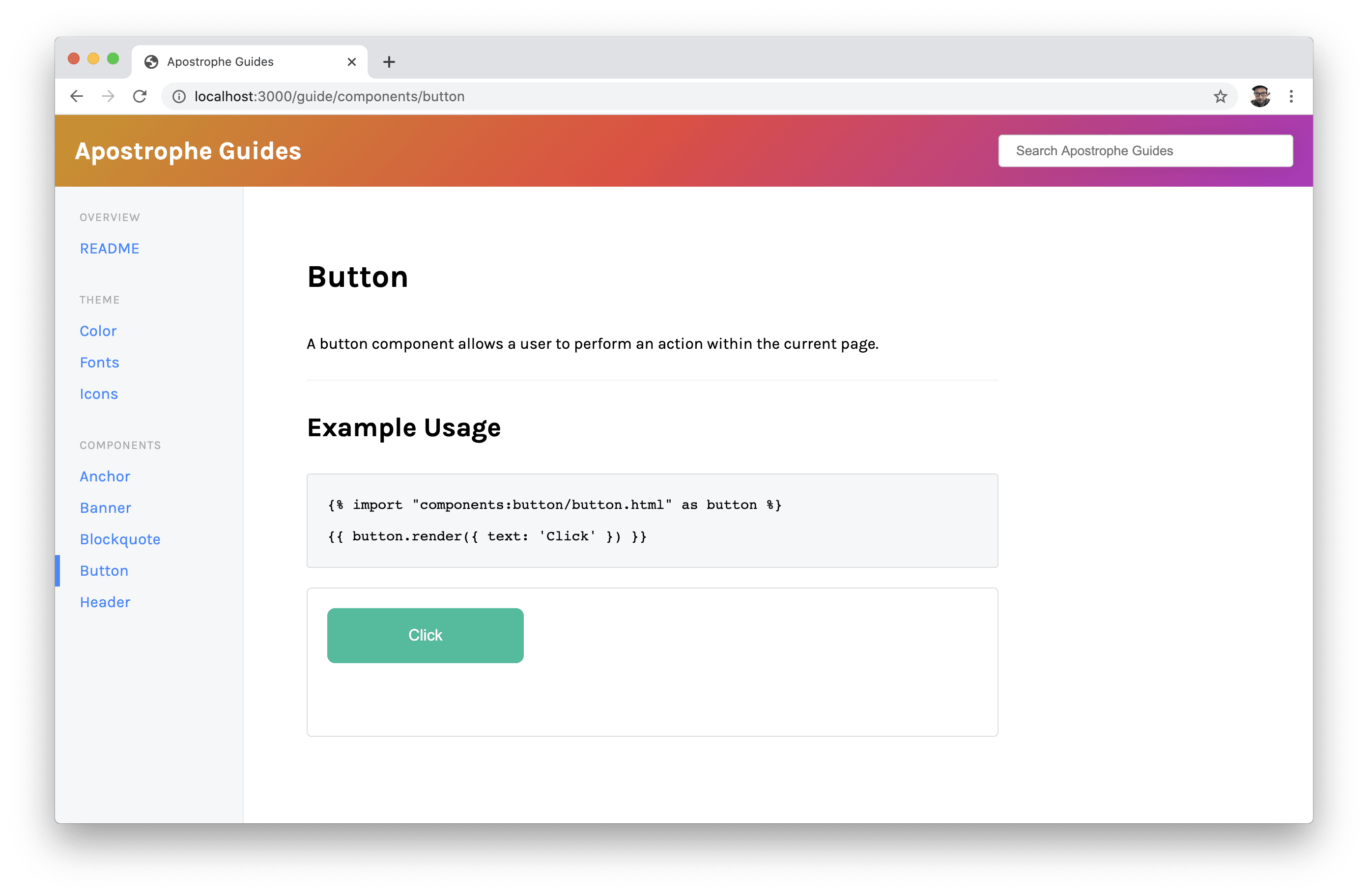 Apostrophe Guides Component