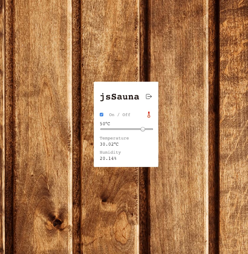 jsSauna - Webapp