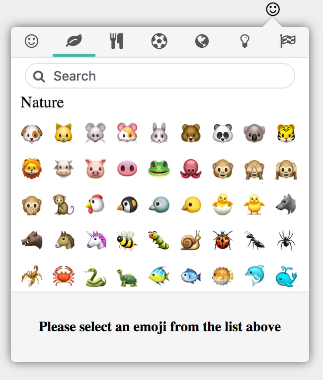 Emoji picker